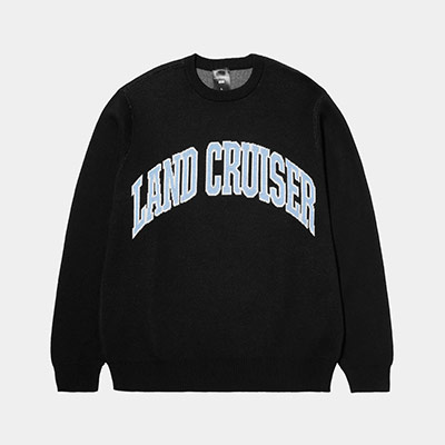 HUF(ハフ)/ HUF X LAND CRUISER PARTS & SERVICE SWEATER -BLACK-