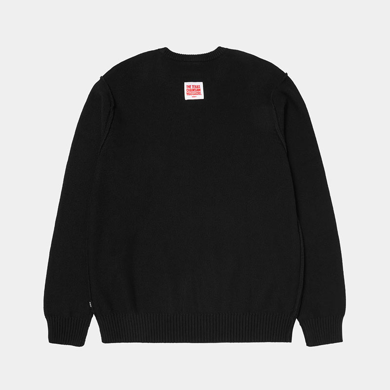HUF(ハフ)/ SURVIVE CABLE KNIT SWEATER -BLACK-