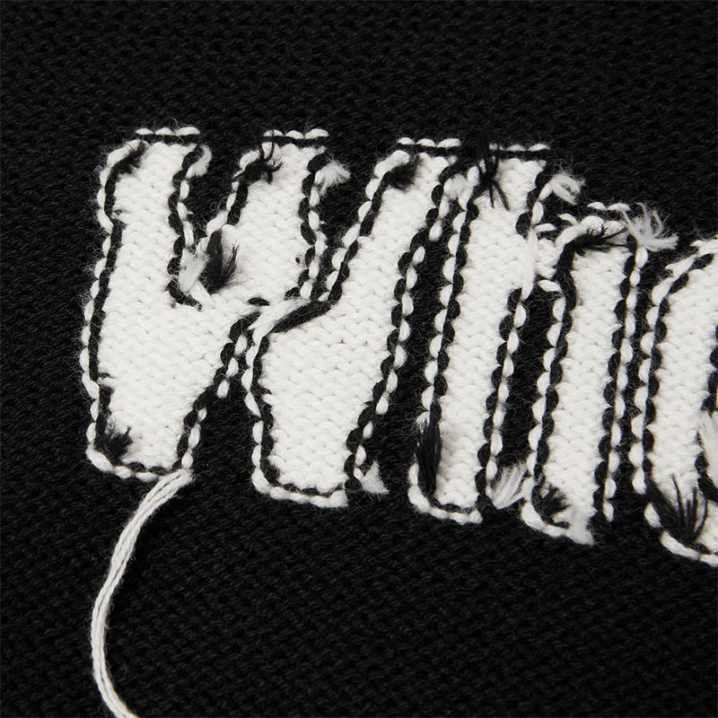 HUF(ハフ)/ SURVIVE CABLE KNIT SWEATER -BLACK-