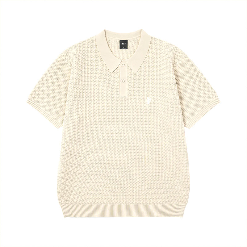 HUF(ハフ)/ HUF1984 KNIT POLO -2.COLOR-(BEIGE)