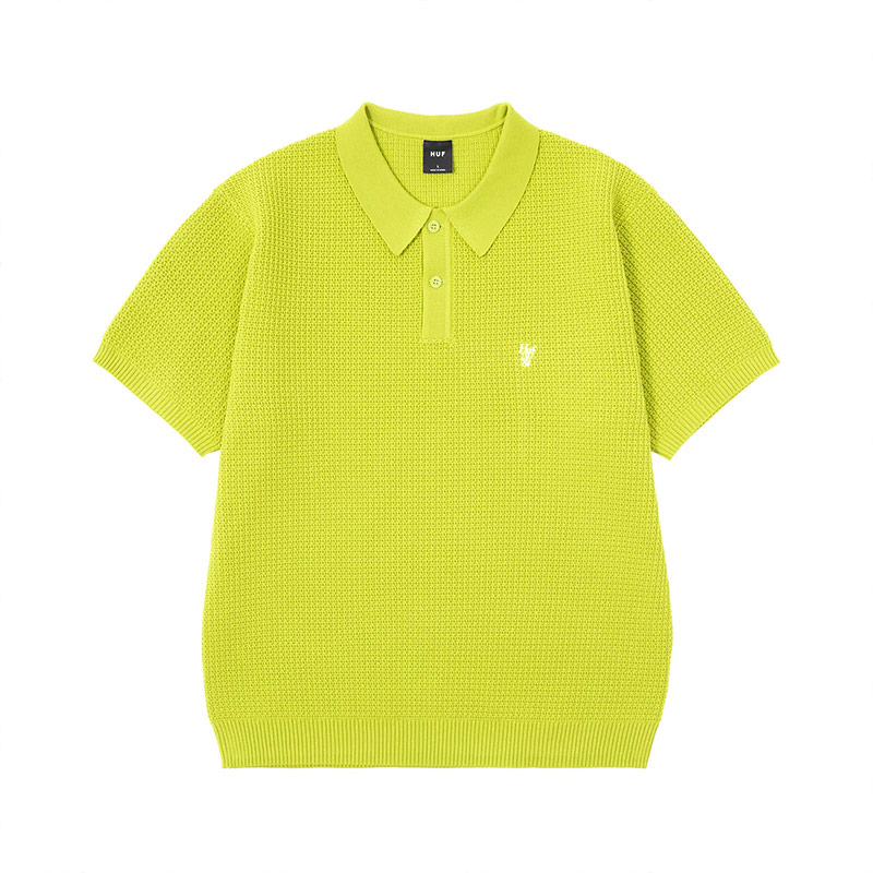 HUF(ハフ)/ HUF1984 KNIT POLO -2.COLOR-(LIME)