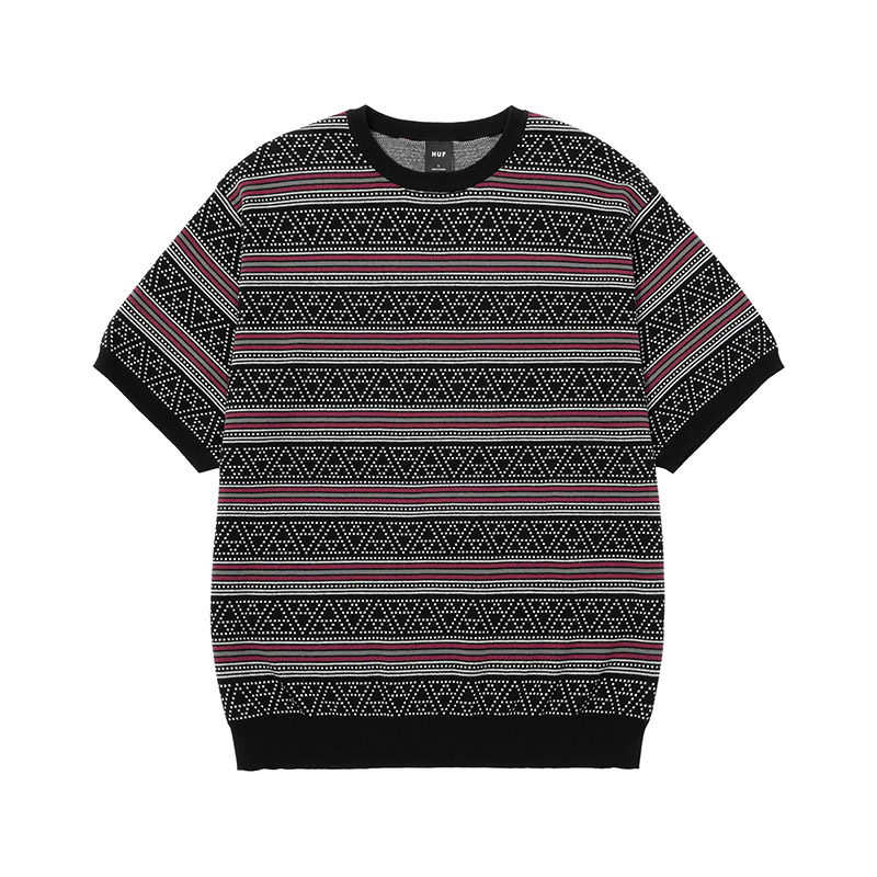 HUF(ハフ)/ TT JACQUARD SWEATER CREW -2.COLOR-
