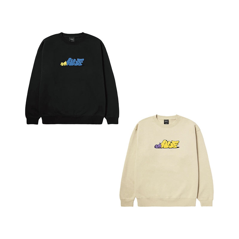 HUF(ハフ)/ DOG SENSE CREWNECK -2.COLOR-