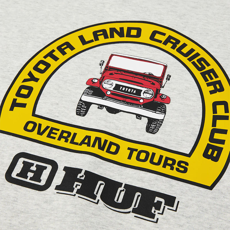 HUF(ハフ)/ HUF X LAND CRUISER OVERLAND TOURING CREWNECK -ASH-