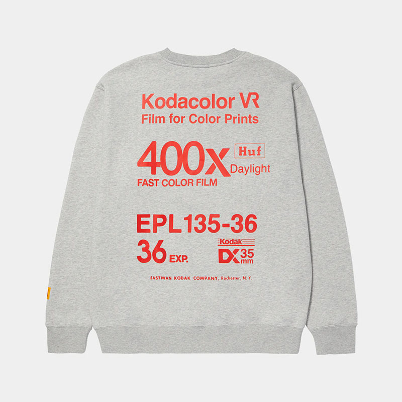 HUF(ハフ)/ GOLDEN HOUR CREWNECK -ASH-