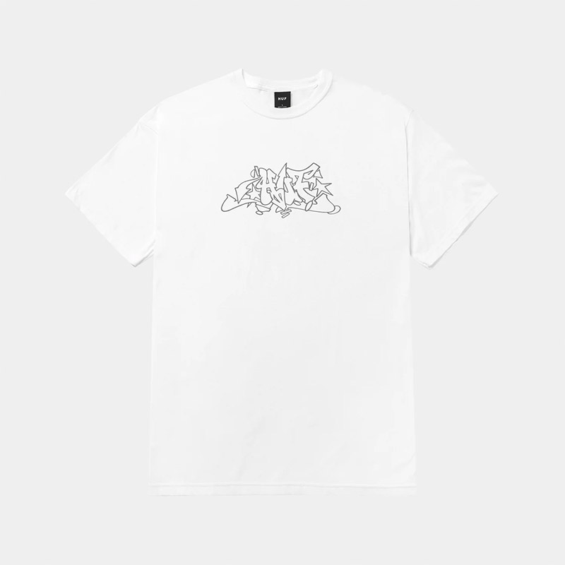 HUF(ハフ)/ OUTLINES TEE -2.COLOR-(WHITE)
