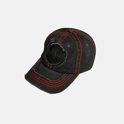 LABROS(ラブロス)/ SPIN LOGO CAP -BLACK-