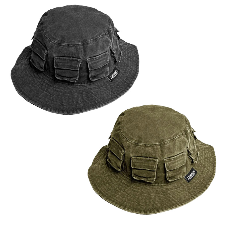 LABROS(ラブロス)/ MULTI POCKET BUCKET HAT -2.COLOR-