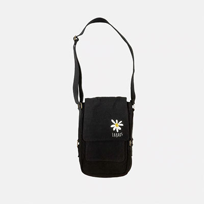LABROS(ラブロス)/ Daisy Canvas Bag -BLACK-