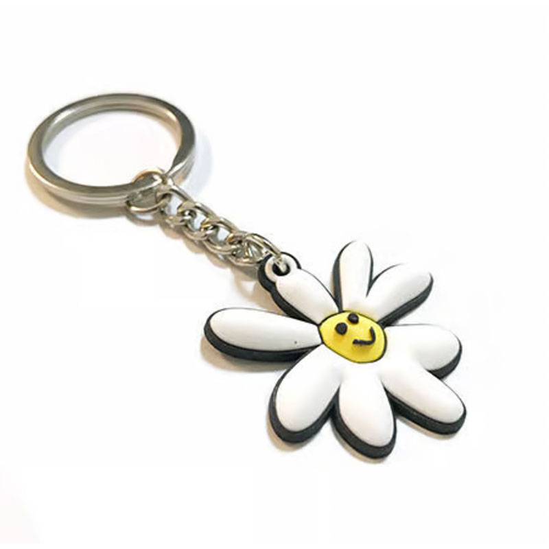 LABROS(ラブロス)/ DAISY RUBBER KEYCHAIN -WHITE-