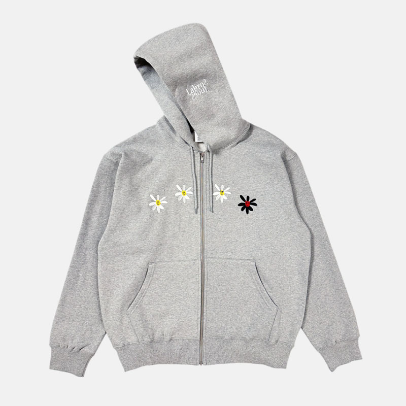 LABROS(ラブロス)/ Daisies zip up hoodie -2.COLOR-(GREY)