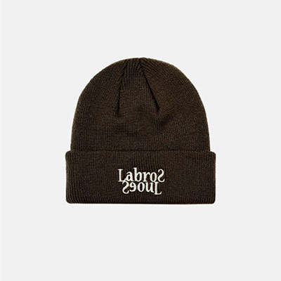 LABROS(ラブロス)/ Flip Logo Beanie -3.COLOR-(BROWN)