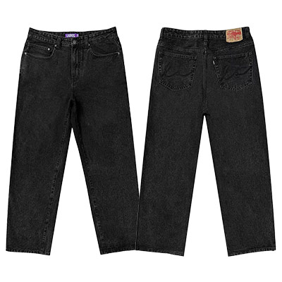 LABROS(ラブロス)/ LA POCKET STONE WASHED JEANS -BLACK-