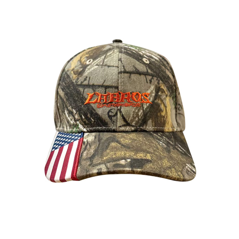 LABROS(ラブロス)/ SKATE LOGO FLAG CAMO CAP -CAMO-