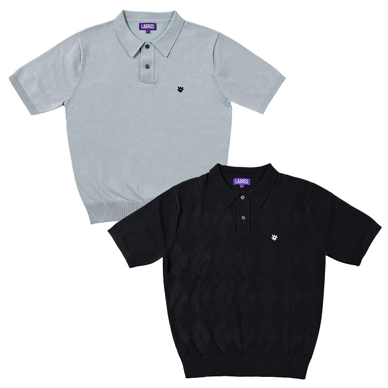 LABROS(ラブロス)/ SYMBOL LOGO KNIT POLO -2.COLOR-