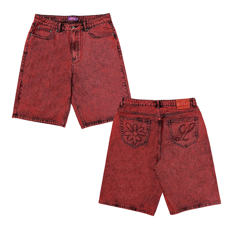 LABROS(ラブロス)/ BIG STITCH SHORTS -RED-