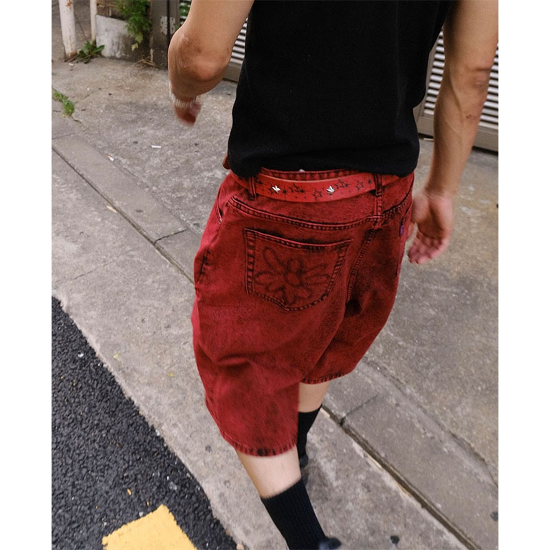 LABROS(ラブロス)/ BIG STITCH SHORTS -RED-
