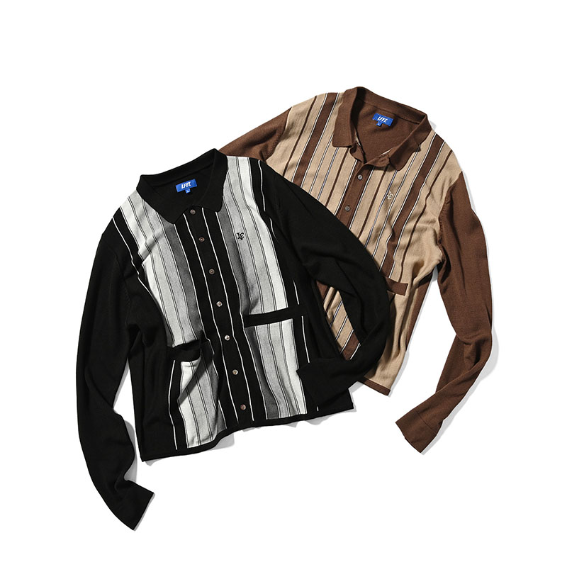 LFYT(エルエフワイティー)/ STRIPED KNIT CARDIGAN -2.COLOR-