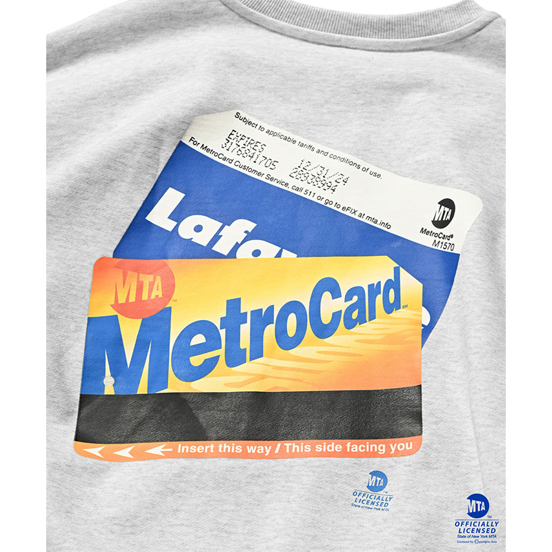 LFYT(エルエフワイティー)/ LFYT x MTA Metro Card CREWSWEAT -2.COLOR-