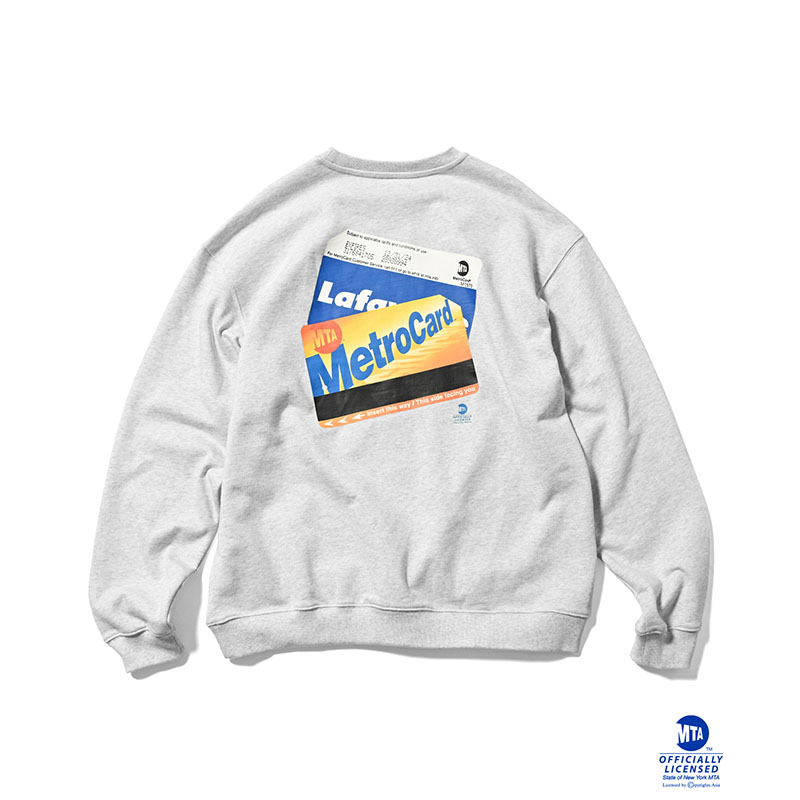 LFYT(エルエフワイティー)/ LFYT x MTA Metro Card CREWSWEAT -2.COLOR-(GREY)