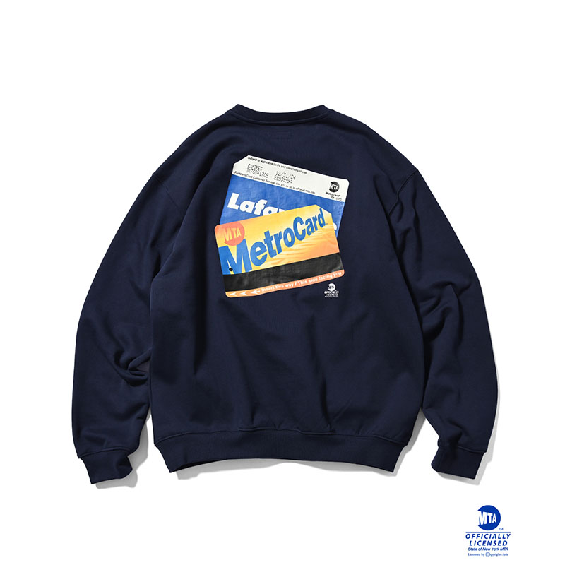 LFYT(エルエフワイティー)/ LFYT x MTA Metro Card CREWSWEAT -2.COLOR-(NAVY)