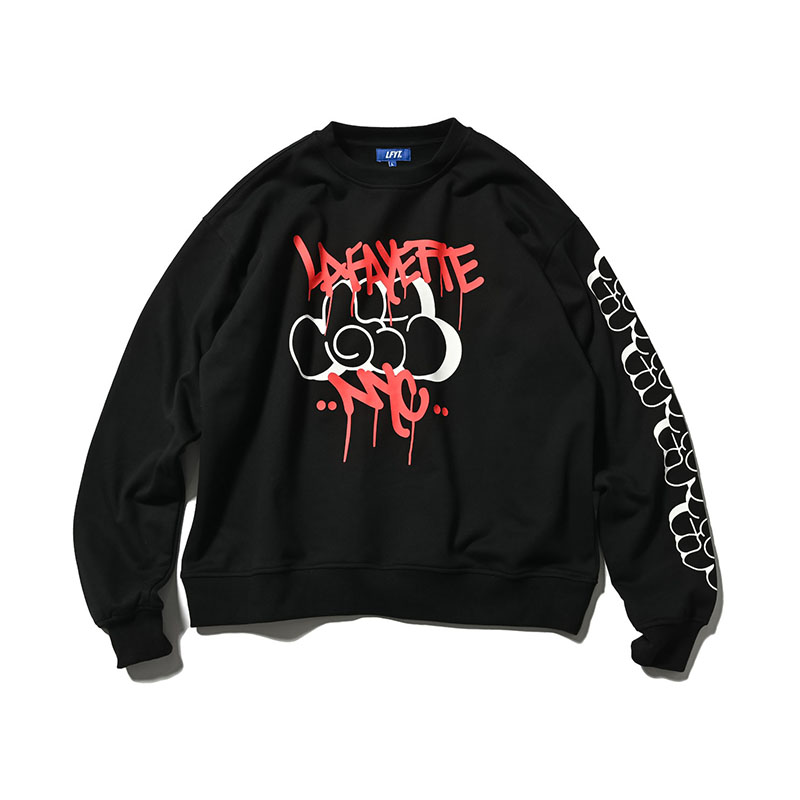 LFYT(エルエフワイティー)/ LFYT x GIZ MTA CREWSWEAT -BLACK-
