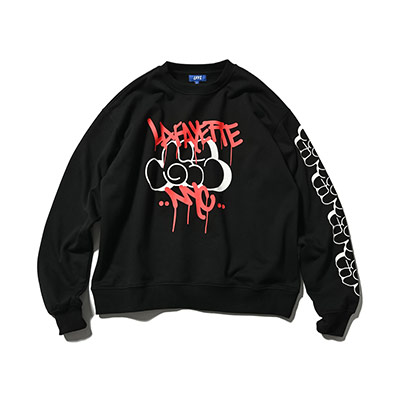 LFYT(エルエフワイティー)/ LFYT x GIZ MTA CREWSWEAT -BLACK-