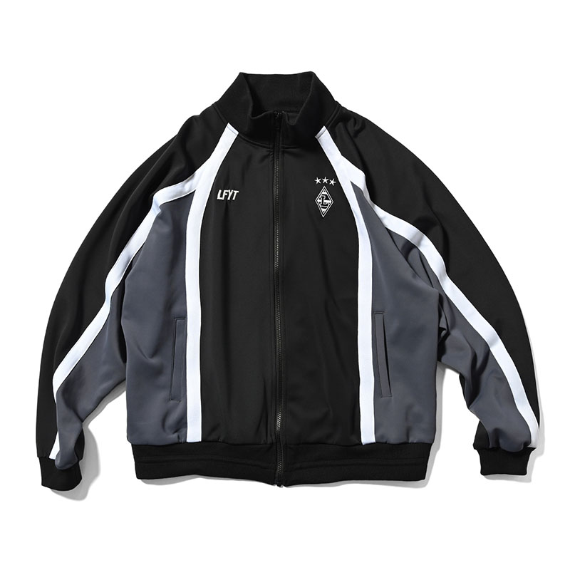 LFYT(エルエフワイティー)/ STRIPED JERSEY TRACK JACKET -2.COLOR-(BLACK)
