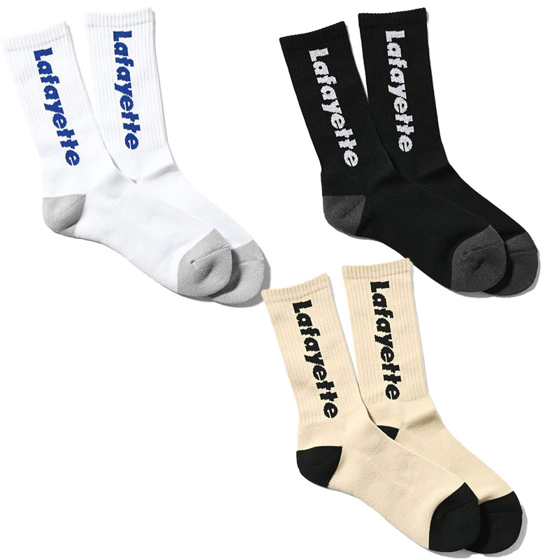 LFYT(エルエフワイティー)/ Lafayette LOGO CREW SOCKS -3.COLOR-