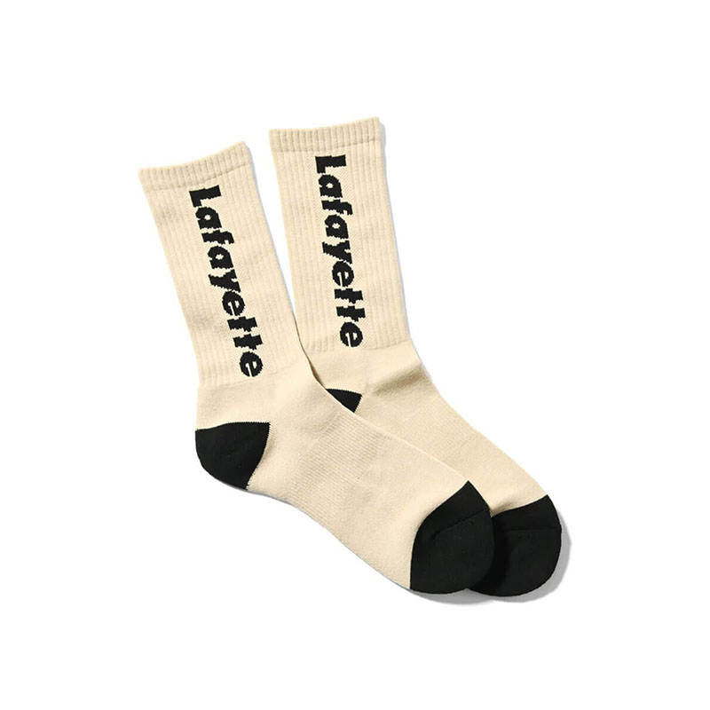 LFYT(エルエフワイティー)/ Lafayette LOGO CREW SOCKS -3.COLOR-(NATURAL)