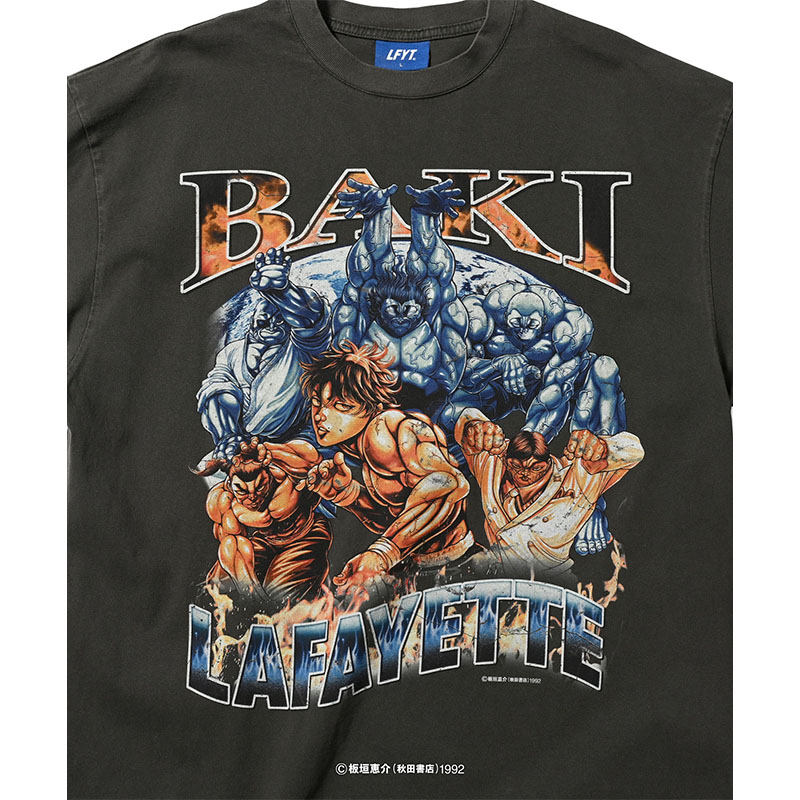 LFYT(エルエフワイティー)/ LFYT × GRAPPLER BAKI - ALL STAR TEE -VINTAGE BLACK-