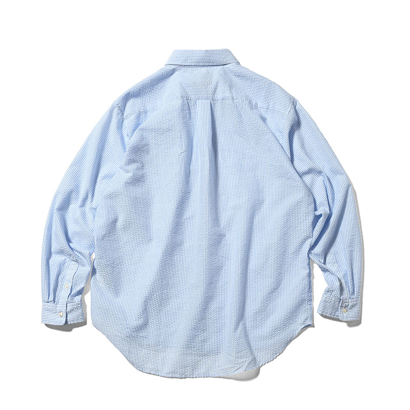 LFYT(エルエフワイティー)/ SEERSUCKER STRIPE BIG SHIRT -BLUE-