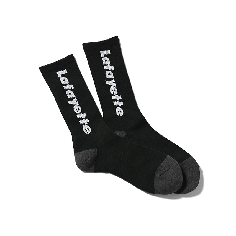 LFYT(エルエフワイティー)/ LAFAYETTE LOGO CREW SOCKS -3COLOR-(BLACK)