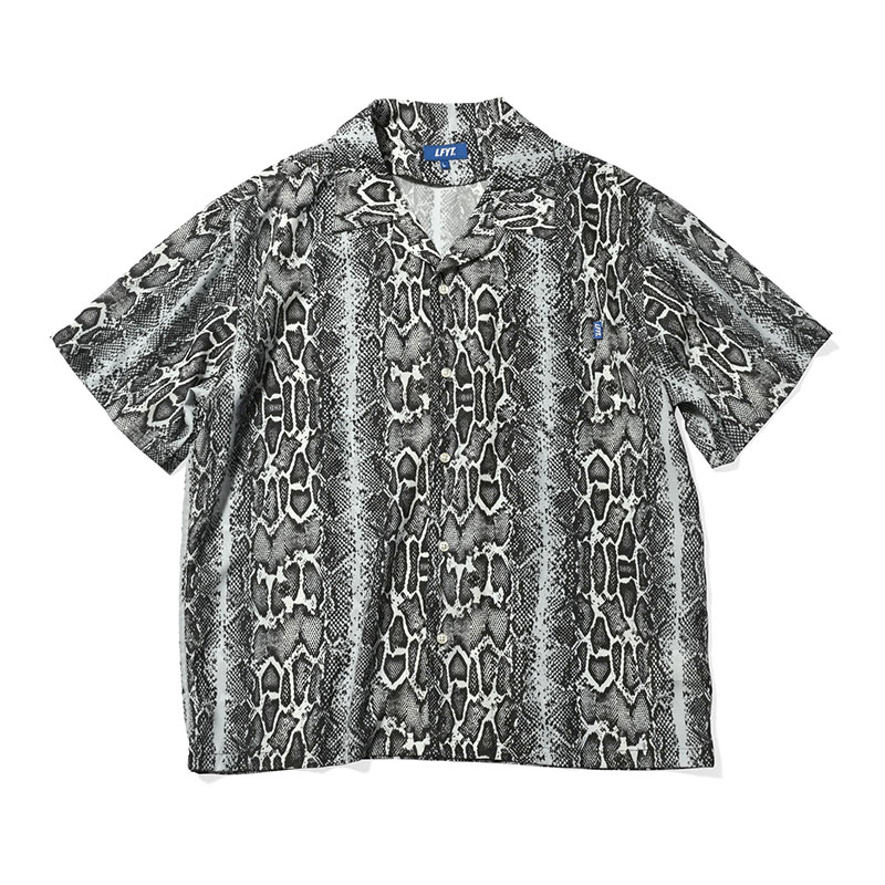 LFYT(エルエフワイティー)/ PATTERNED OPEN COLLAR SS SHIRT -2.COLOR-(SNAKE)