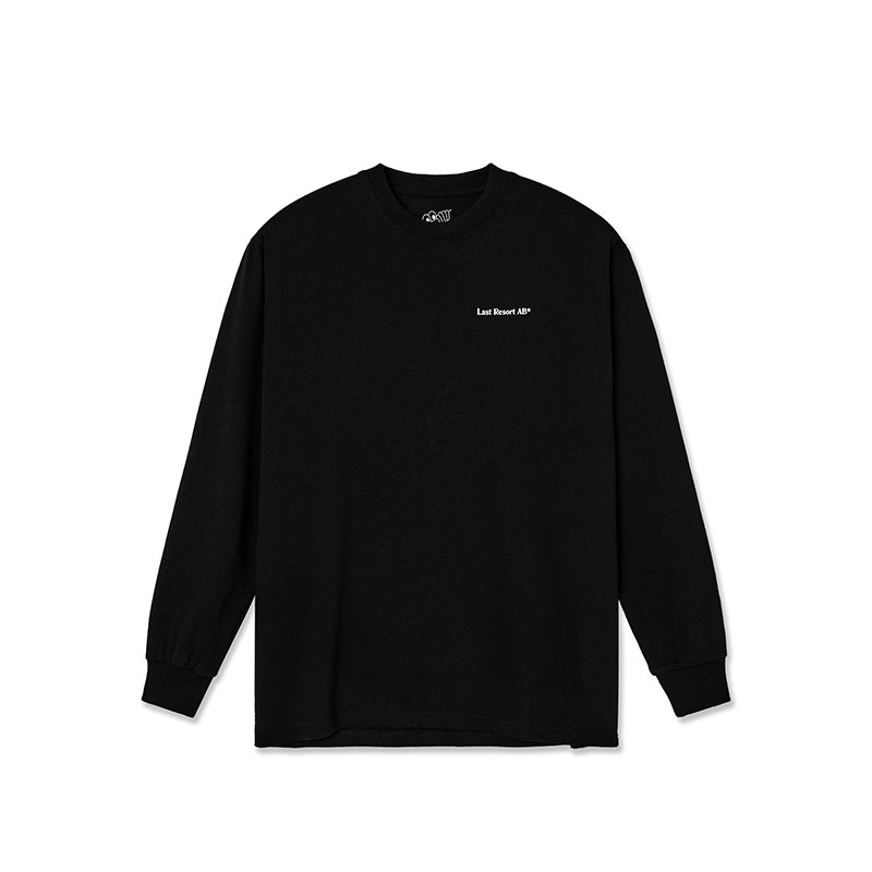 LAST RESORT AB（ラスト リゾート エービー）/ Atras Monogram LS Tee -BLACK-