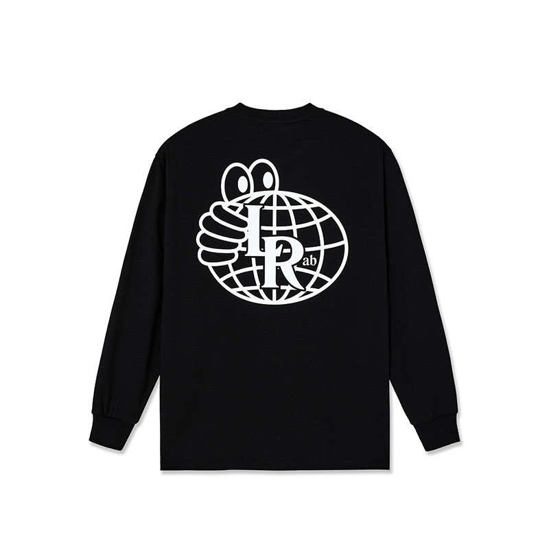 LAST RESORT AB（ラスト リゾート エービー）/ Atras Monogram LS Tee -BLACK-