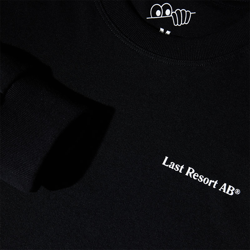 LAST RESORT AB（ラスト リゾート エービー）/ Atras Monogram LS Tee -BLACK-