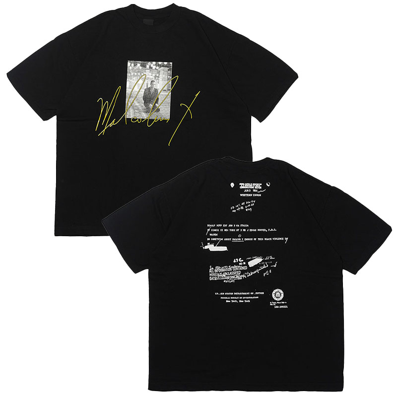 MOTA NEWYORK(モタニューヨーク)/ MALCOLM X TEE -2.COLOR-(BLACK)