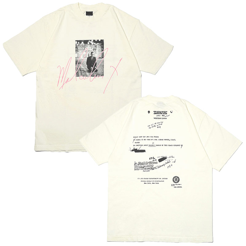 MOTA NEWYORK(モタニューヨーク)/ MALCOLM X TEE -2.COLOR-(OFF WHITE)