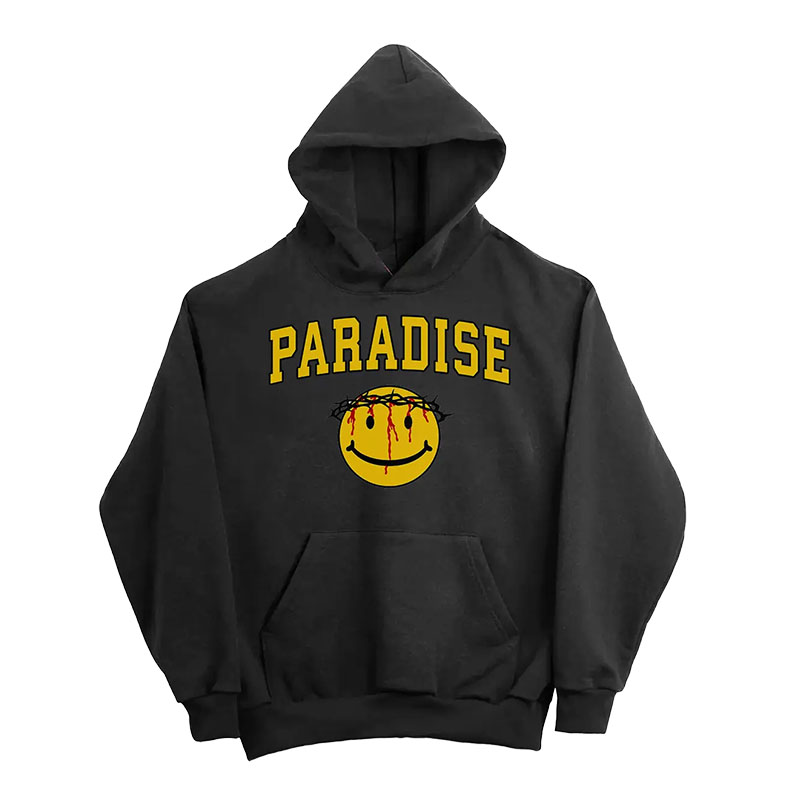 PARADISE NYC(パラダイス)/ SMILEY JESUS HOOD -3.COLOR-(BLACK)