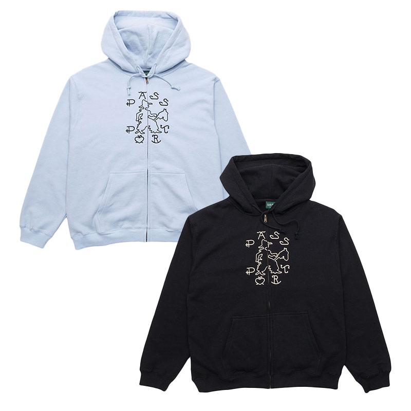 PASS PORT(パスポート)/ COWPOKE ORGANIC FLEECE ZIP HOODIE -2.COLOR-