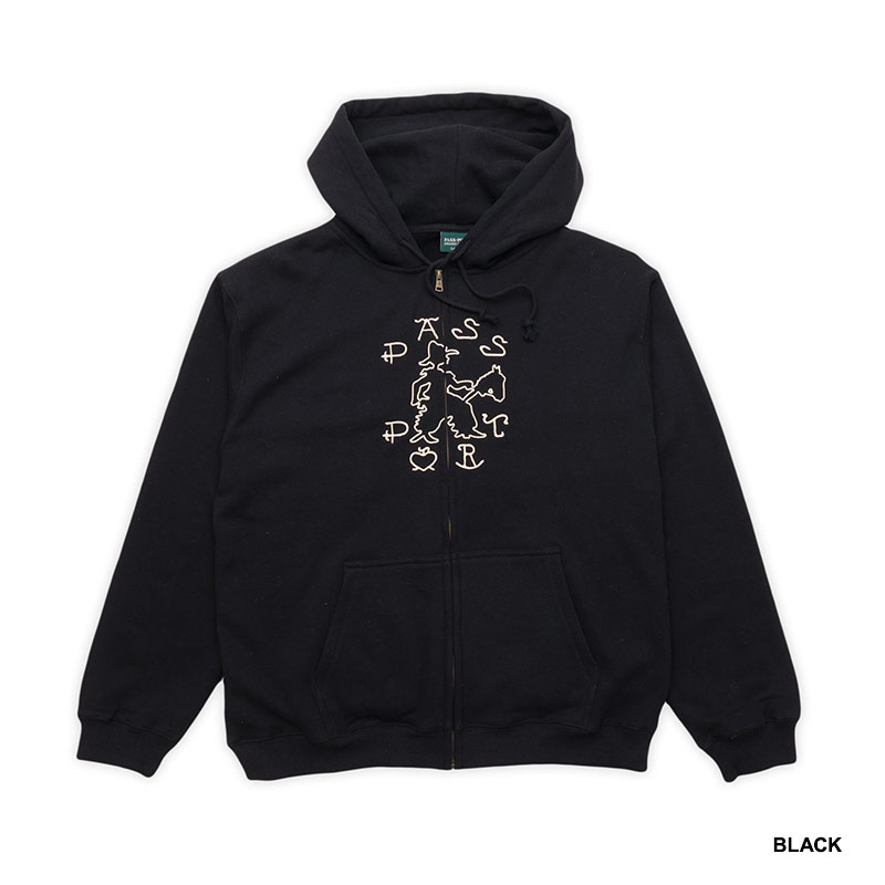 PASS PORT(パスポート)/ COWPOKE ORGANIC FLEECE ZIP HOODIE -2.COLOR-