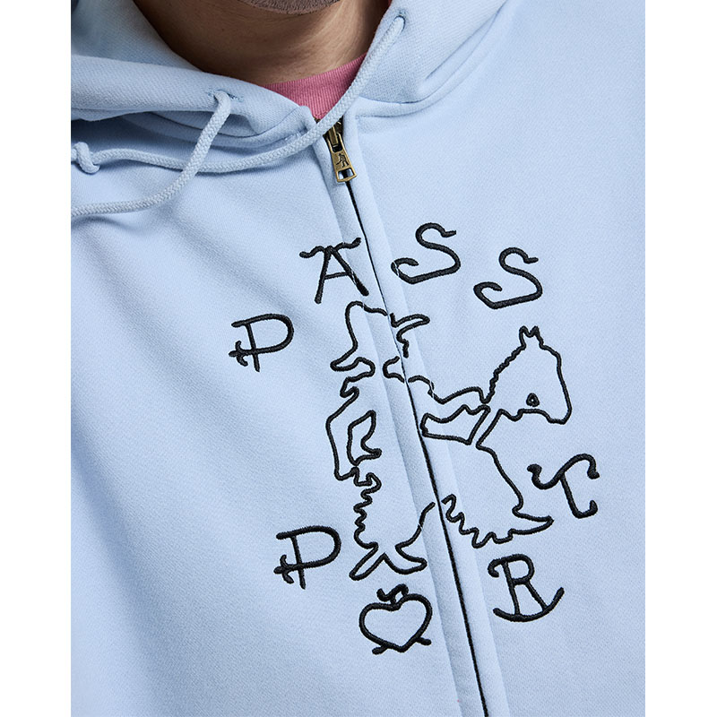 PASS PORT(パスポート)/ COWPOKE ORGANIC FLEECE ZIP HOODIE -2.COLOR-