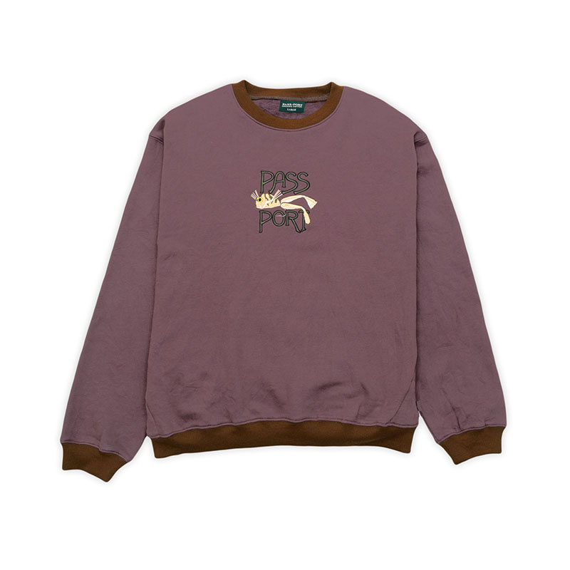 PASS PORT(パスポート)/ FROG LURE ORGANIC FLEECE SWEATER -2.COLOR-(BROWN)