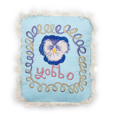 PASS PORT(パスポート)/ YOBBO DECORATION CUSHION -LT.BLUE-