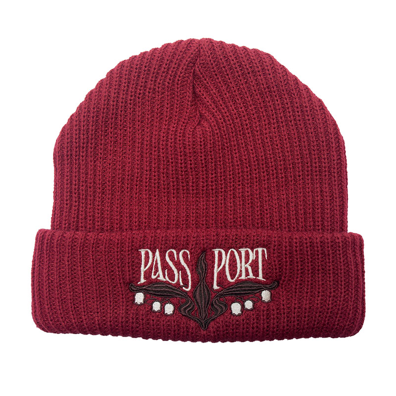 PASS PORT(パスポート)/ LILY OF THE VALLEY BEANIE -2.COLOR-(RED)