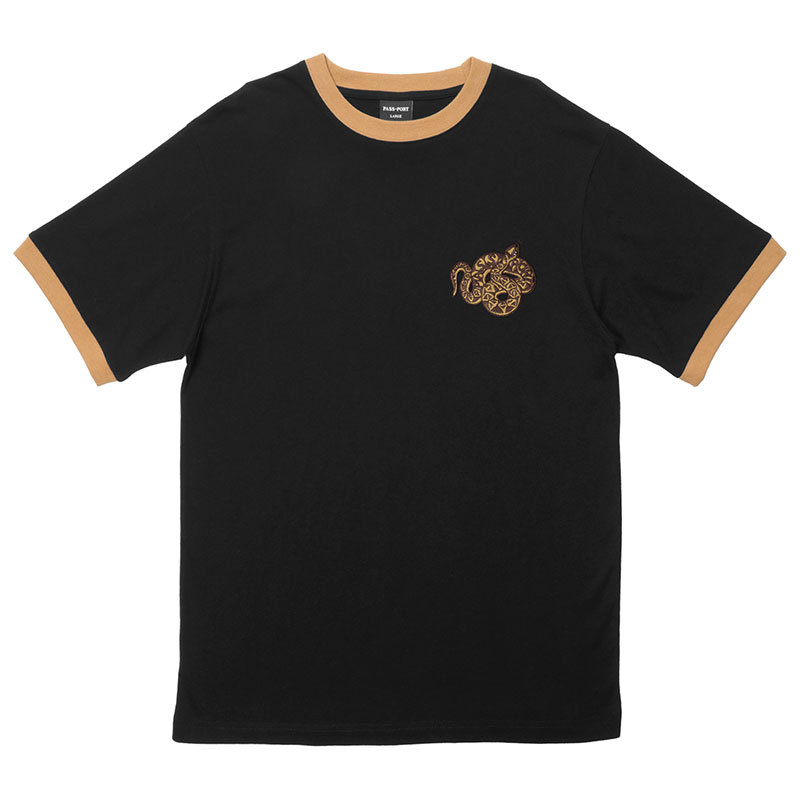 PASS PORT(パスポート)/ COILED TEE -2.COLOR-(BLACK)
