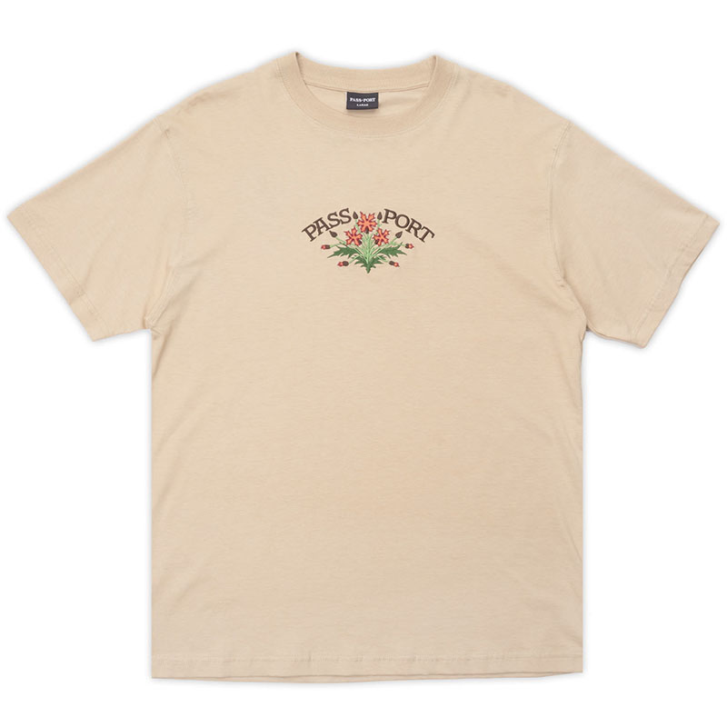 PASS PORT(パスポート)/ BLOOM ORGANIC TEE -3.COLOR-(SAND)