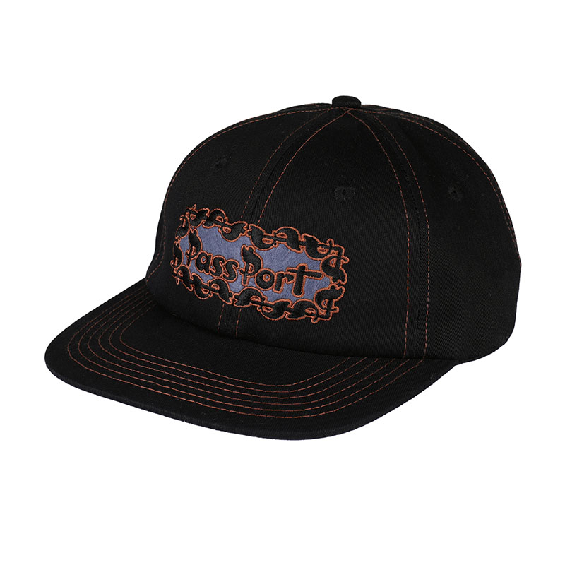 PASS PORT(パスポート)/ PATTONED CASUAL CAP -3.COLOR-(BLACK)