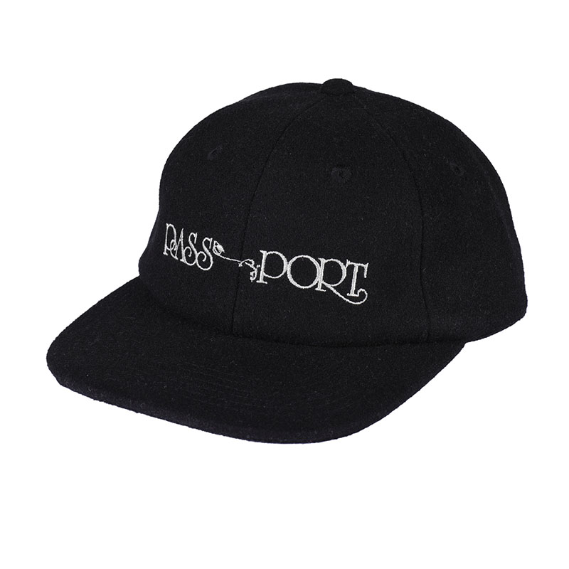 PASS PORT(パスポート)/ STEAM LOGO WOOLLEN CASUAL CAP -2.COLOR-(BLACK)